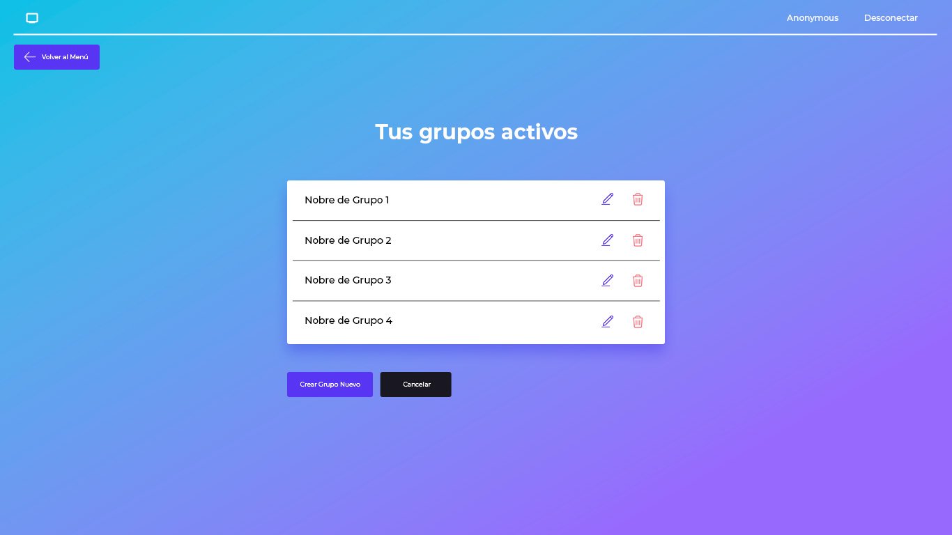 diseño de la interfaz gráfica de usuario para la webapp plataforma online