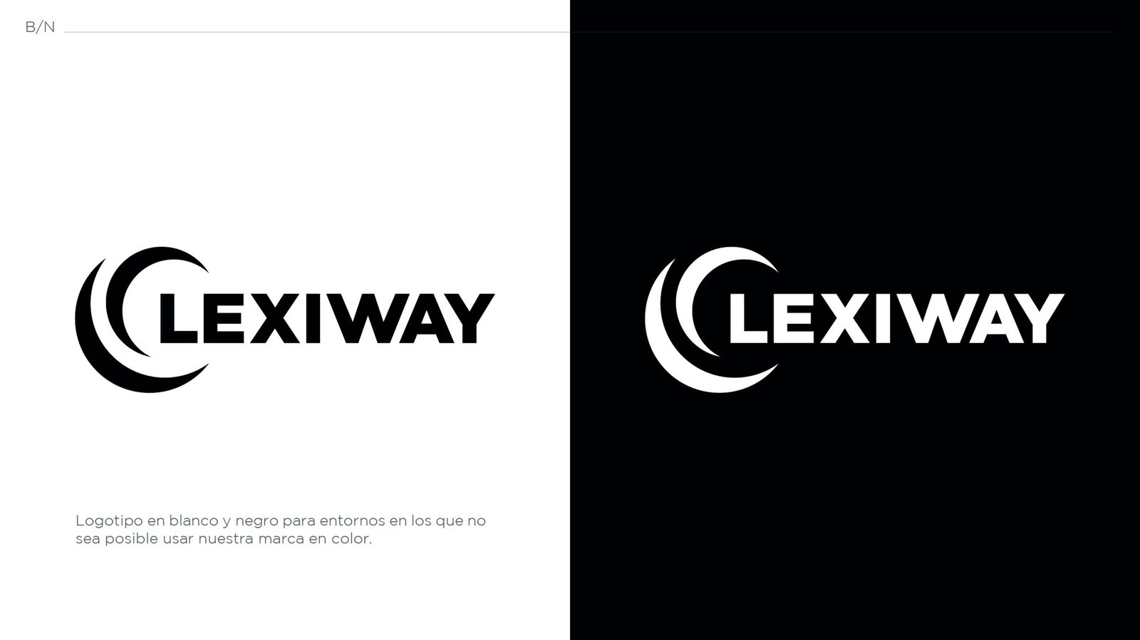 Logotipo en blanco y negro para entornos en los que no sea posible usar nuestra marca en color.