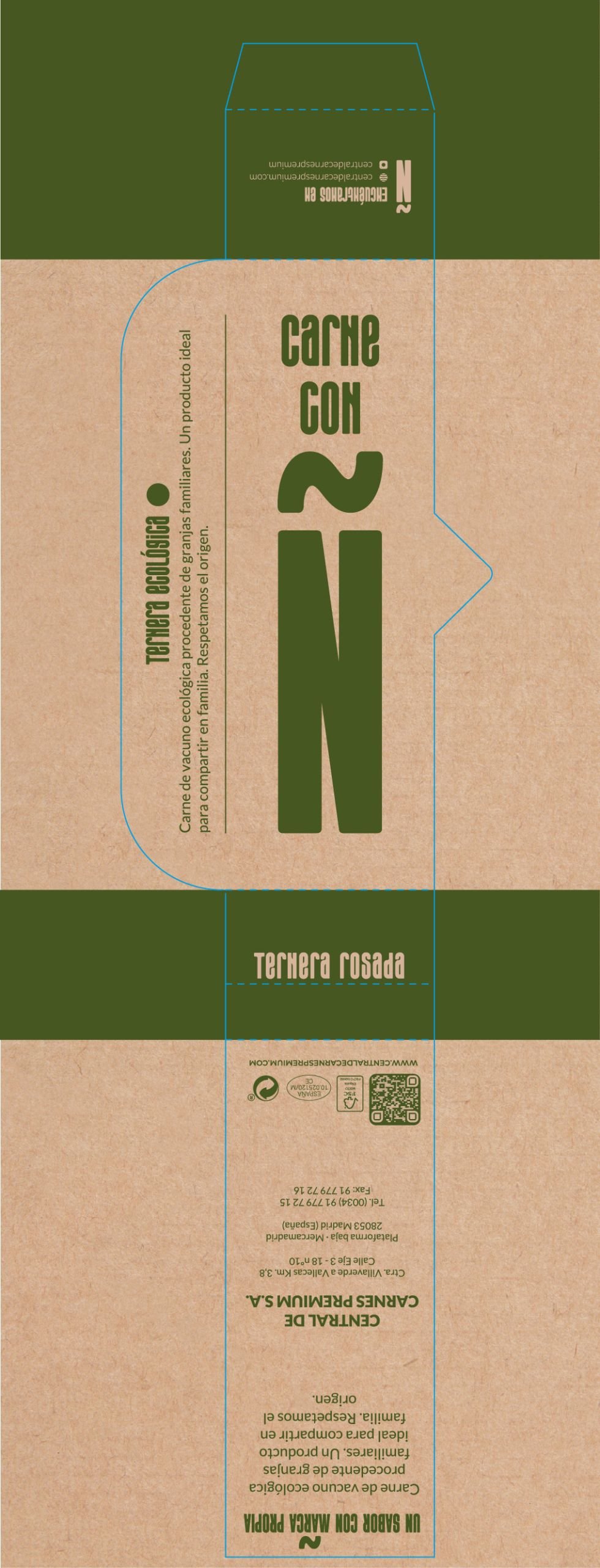 Diseño grafico del arte final de la etiqueta skin para lineales de supermercado