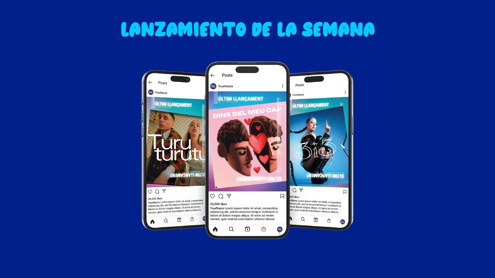 Plantillas creativas pensadas para marketing musical