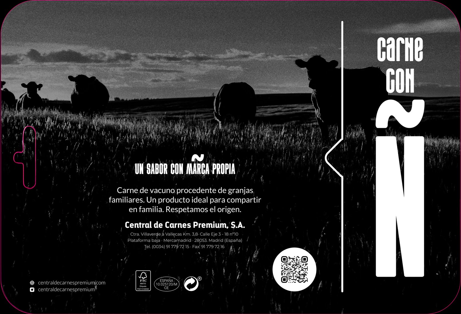 portafolio de branding marca premium central de carnies premium