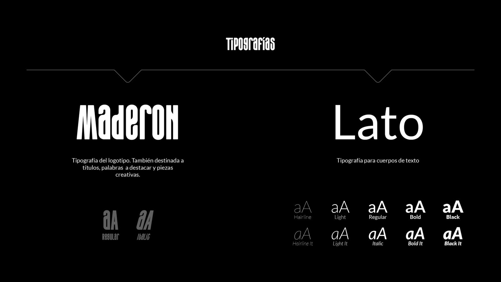 Tipografía del logotipo. También destinada a títulos, palabras a destacar y piezas creativas.