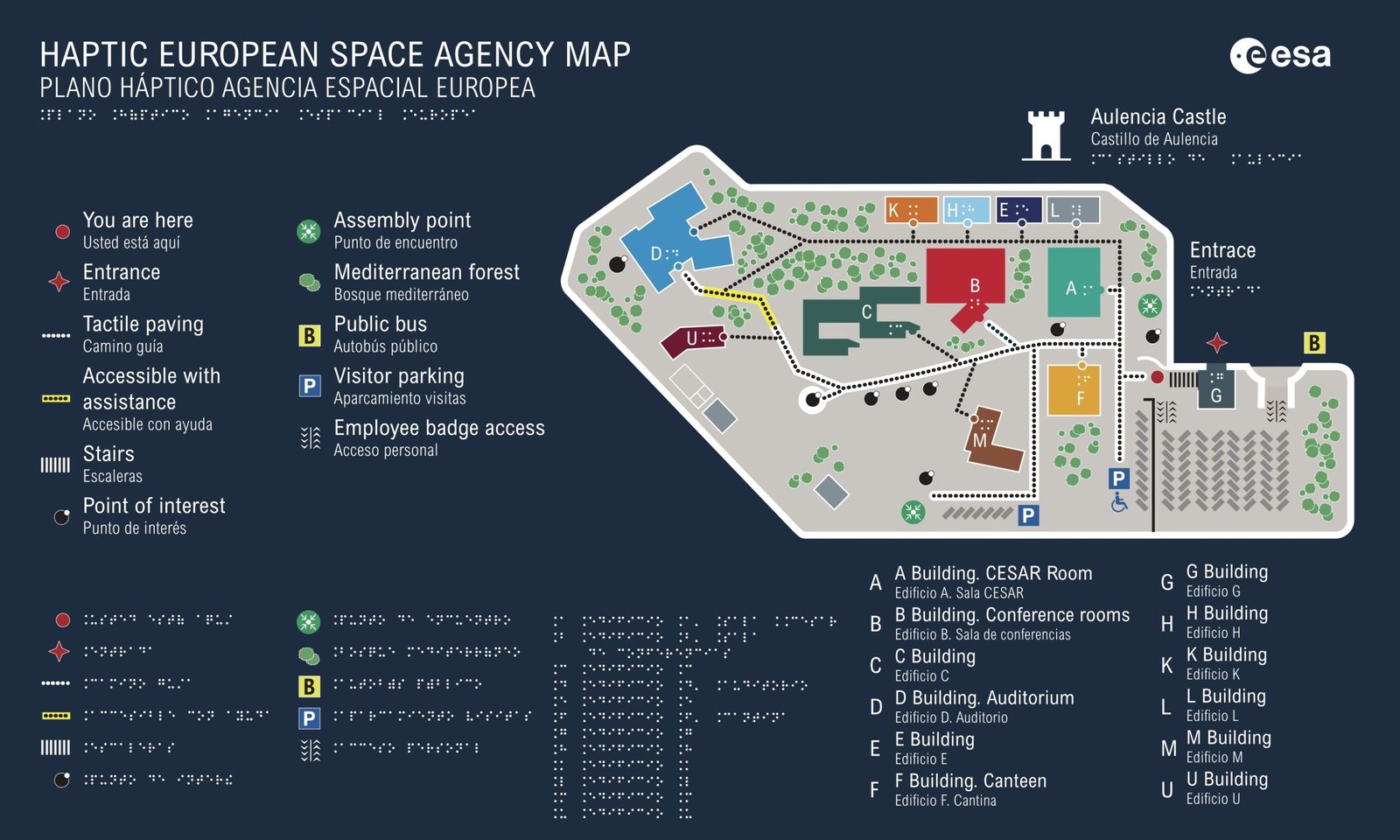 estudio de diseño gráfico de planos hapticos para edificios e instalaciones