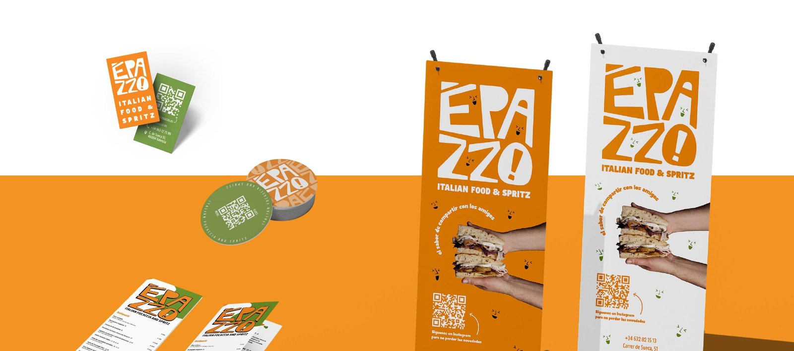 diseño de rollups, flyers, carta, menu para restaurantes