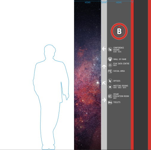 trabajo de señalitica para señalización de edificios