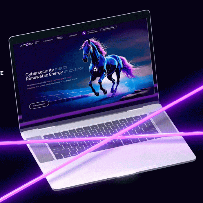 Rebranding y Web para Astoria Cyber: Deep Tech en Ciberseguridad Energética
