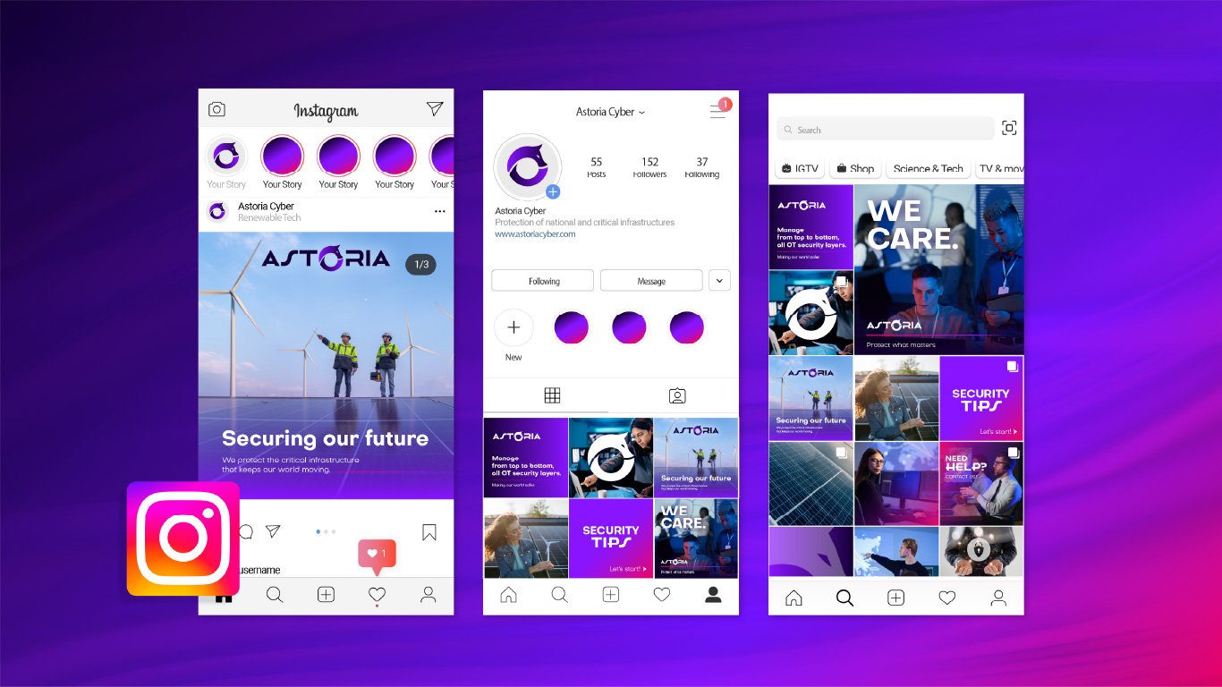 diseño del feed de comunicación en instagram