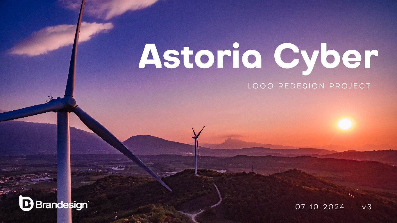 Manual de marca que resume los elementos visuales y normativas gráficas desarrolladas por Brandesign para Astoria Cyber.